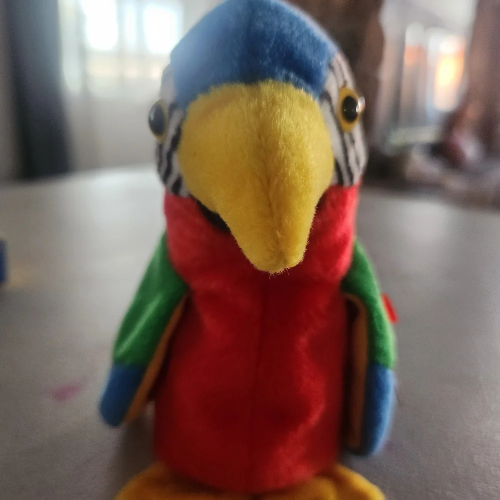 TY Colorful Parrot Plush Toy